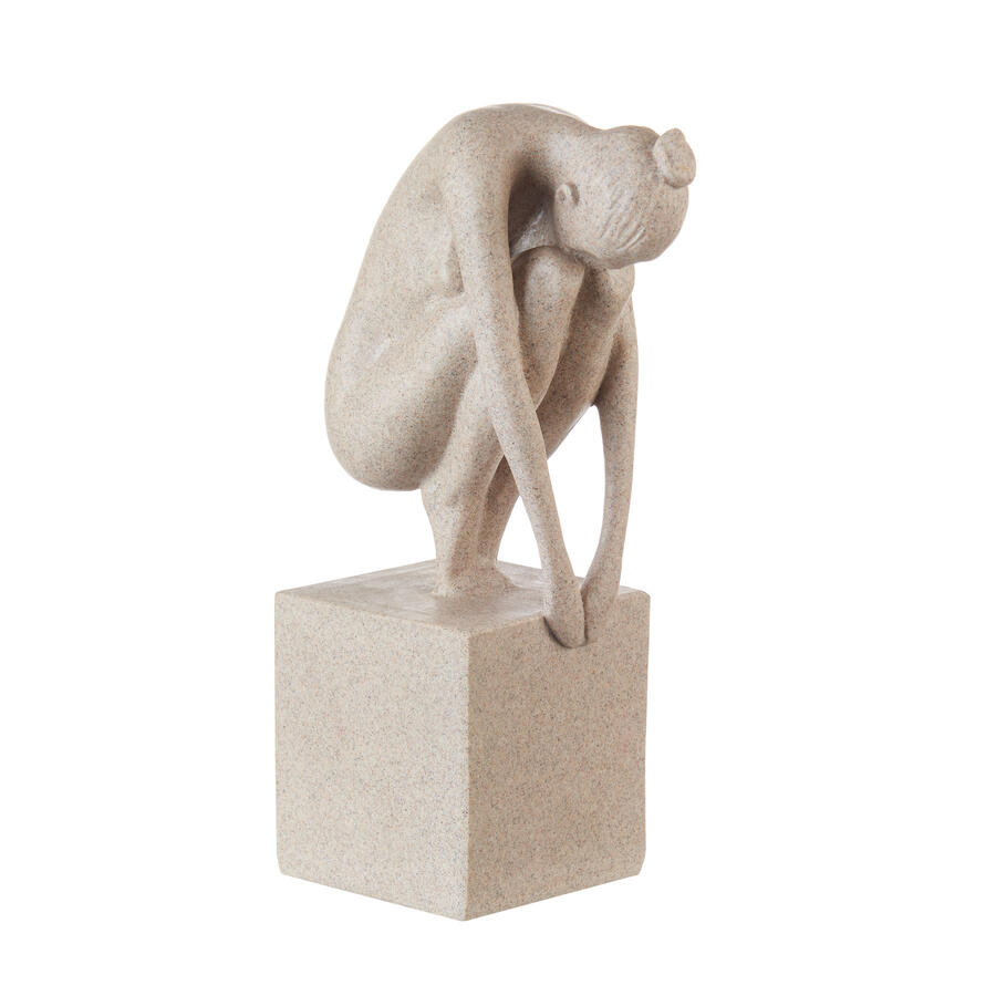 L’Oca Nera – Scultura decorativa donna in resina 14x8,5x27h