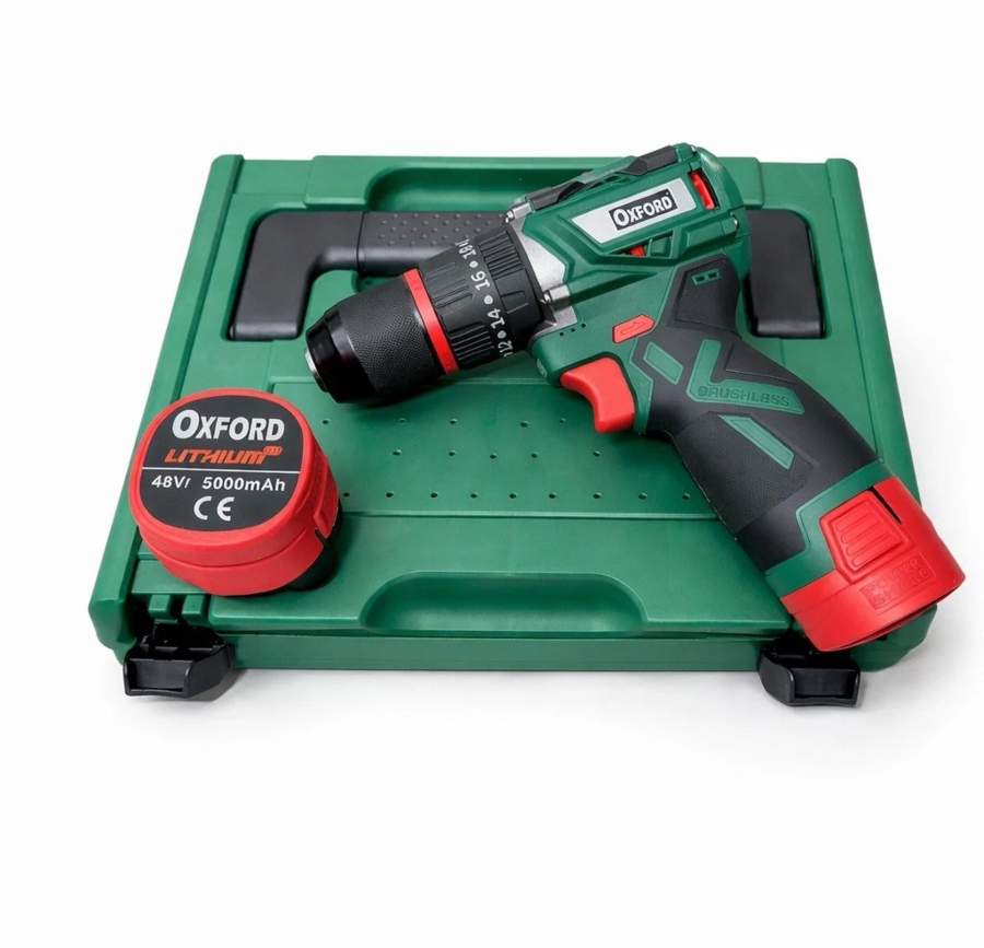 Trapano  a Batteria Avvitatore 48V + 2 Batterie Brushless + Valigetta