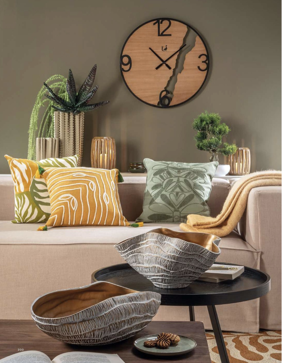 L’Oca Nera – Centrotavola in ceramica Ethno Chic 36x24,5x19h