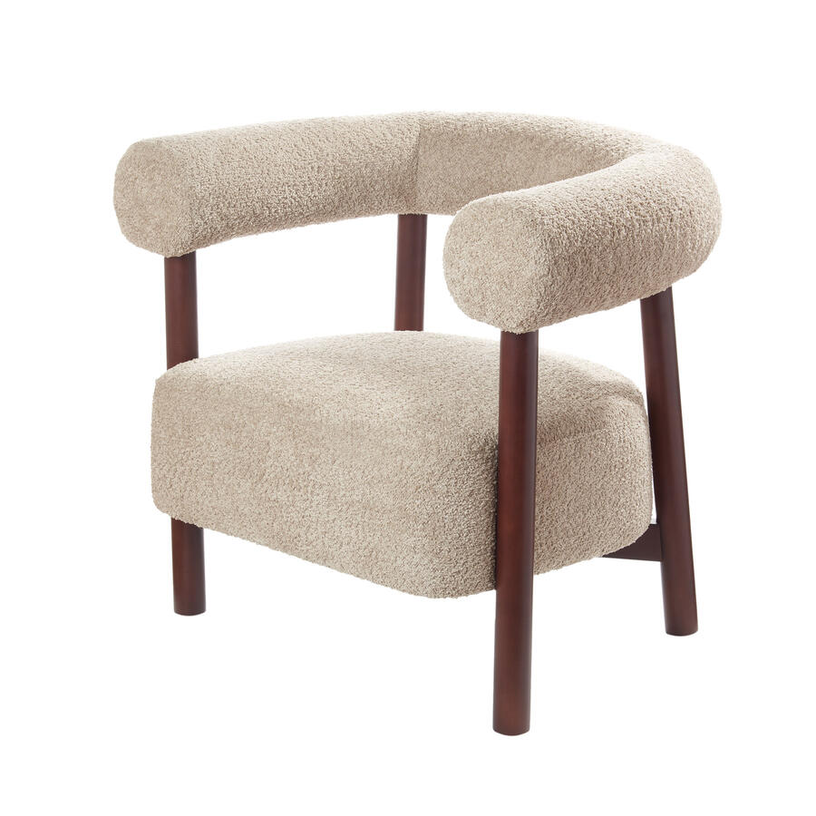 L’Oca Nera – Poltrona Neo Classic in tessuto e legno con Trattamento Top Care