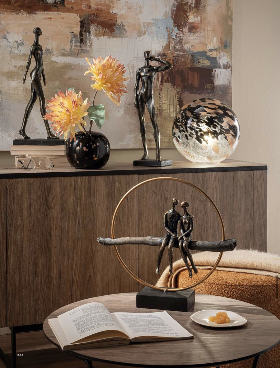 L’Oca Nera – Scultura decorativa Uomo in resina 15,5x11,5x47,5 cm