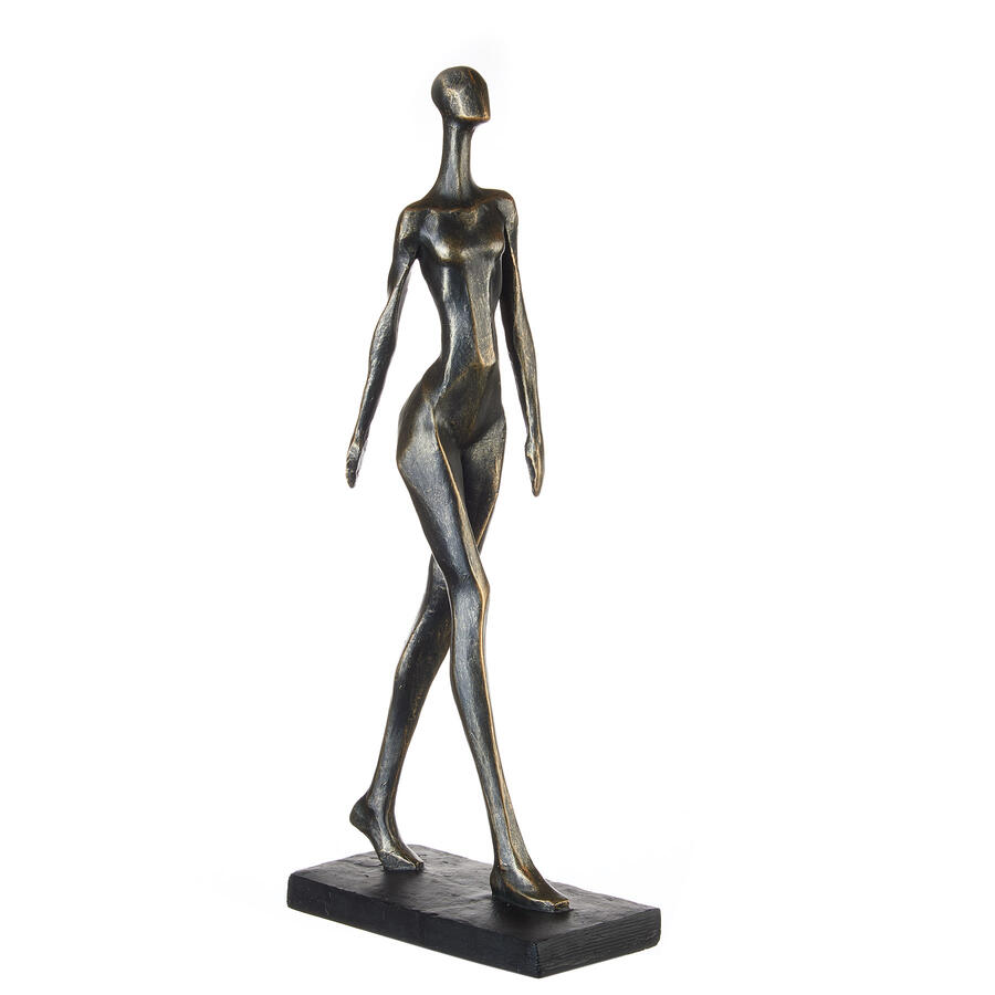 L’Oca Nera – Scultura decorativa Donna in resina 21x10,5x47,5 cm