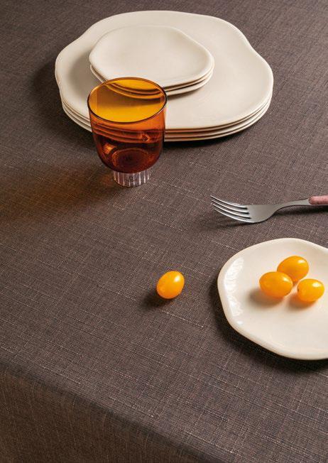 L’Oca Nera – Tovaglia idrorepellente antimacchia Cacao 155x270