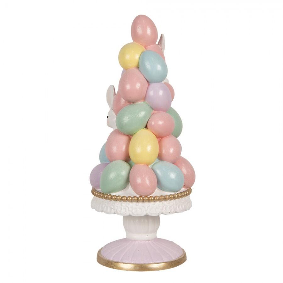 Clayre & Eef – Statuetta Decorativa Uovo in Ceramica Ø27×61 cm Multicolore