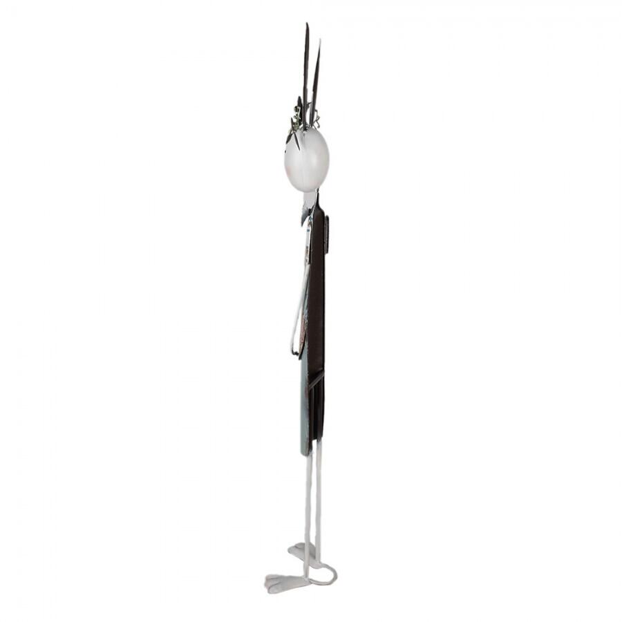 Clayre & Eef – Statuetta Decorativa Coniglio 87 cm in Metallo