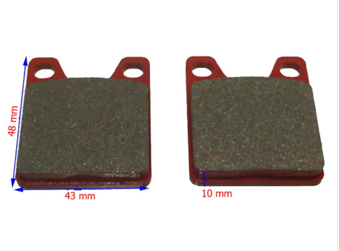 PASTIGLIA FRENO POSTERIORE COMPATIBILE KR / KART REPUBLIC OK