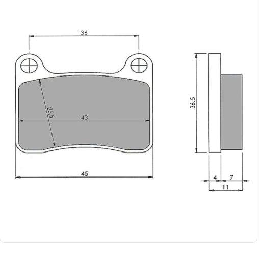 PASTIGLIA FRENO ANTERIORE COMPATIBILE R1K KZ INTREPID