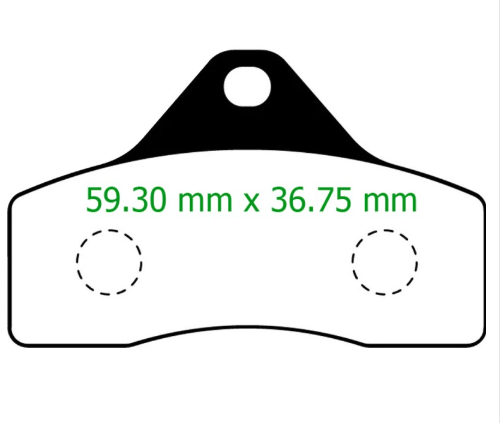 PASTIGLIA FRENO ANTERIORE COMPATIBILE  TONYKART mod. BSS