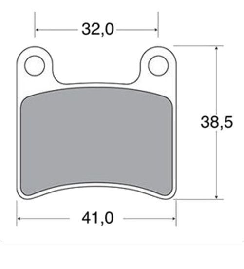PASTIGLIA FRENO ANTERIORE COMPATIBILE INTREPID / FORMULA K / OK1 / PRAGA 