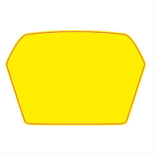 TABELLA PORTANUMERO / ADESIVO PORTANUMERO PER PARAURTI POSTERIORE CRG