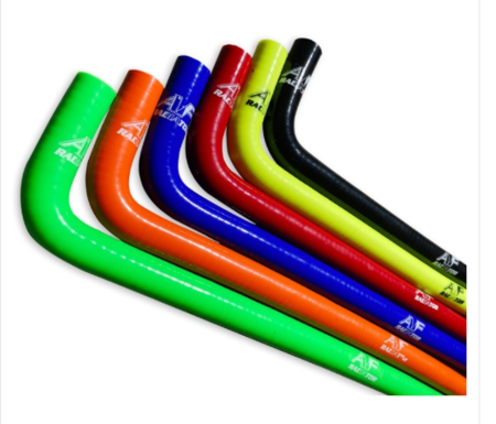 TUBO ACQUA AF RADIATOR SILICONE COLORATO DOPPIA CURVA