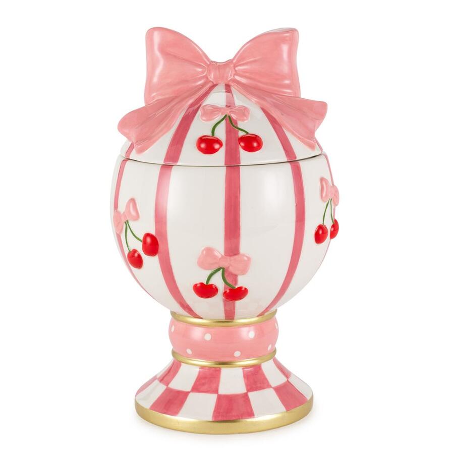 Henriette - Scatola Decorativa a Forma di Uovo con Fiocco Rosa – Easter Collection