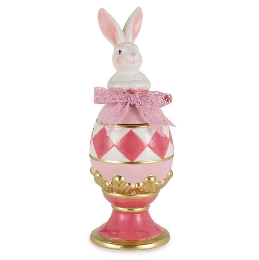 Henriette -  Scatola Decorativa Uovo con Coniglio – Easter Collection
