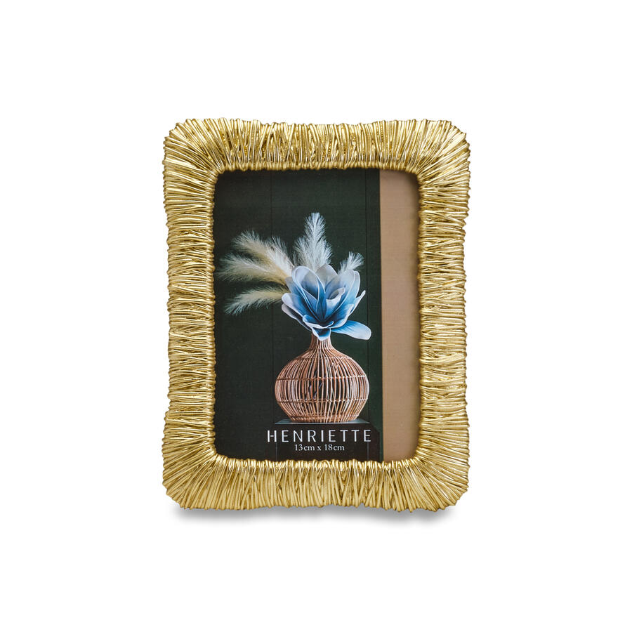 Henriette - Cornice portafoto Fili oro 18x23 - Ostuni