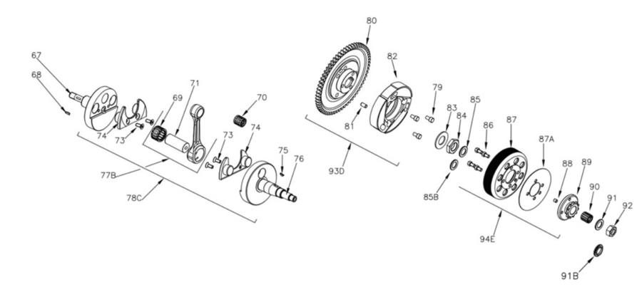 GABBIA A RULLI 12 X 15 X 15 IKO PIGNONE / FRIZIONE MINIROK / SVR Vortex