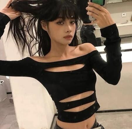 maglia in lycra a fasce vari colori taglia unica