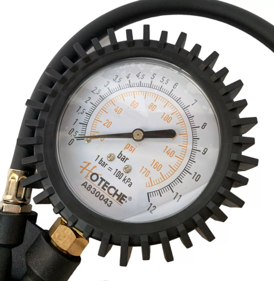 Manometro gonfiatore ruote pneumatici pressione gomme ad aria compressa 