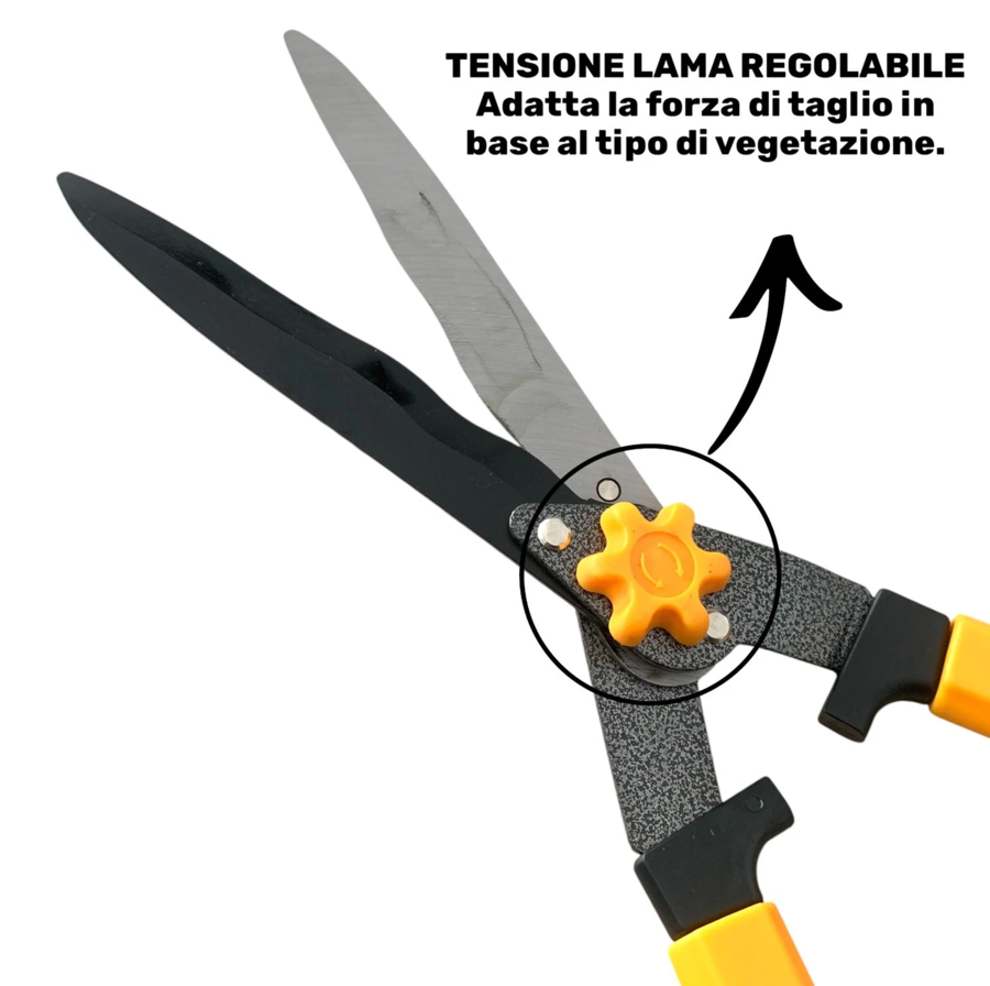 Forbice Tagliasiepi Potatura Siepi Lama ondulata Allungabile 680-870mm Cesoia 