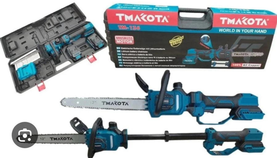 motosega Allungabile telescopica a batteria 12 pollici 68VF 6000 mAh Da Potatura