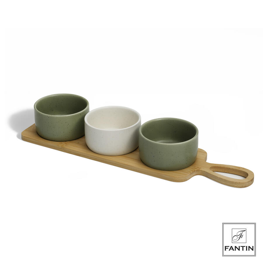 Fantin Argenti - Antipastiera 3 ciotoline colors in ceramica