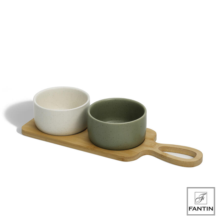 Fantin Argenti - Antipastiera 2 ciotoline colors in ceramica