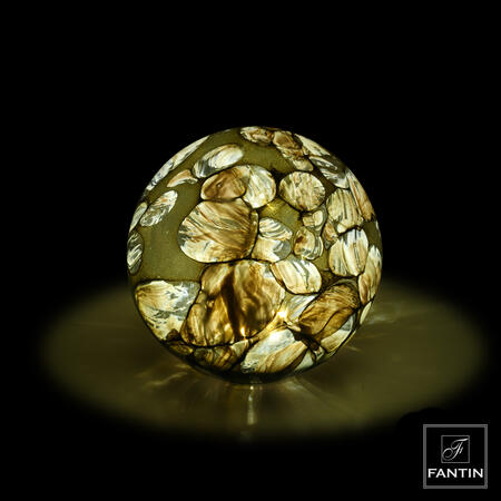 Fantin Argenti - Lampada sfera led marmoreo