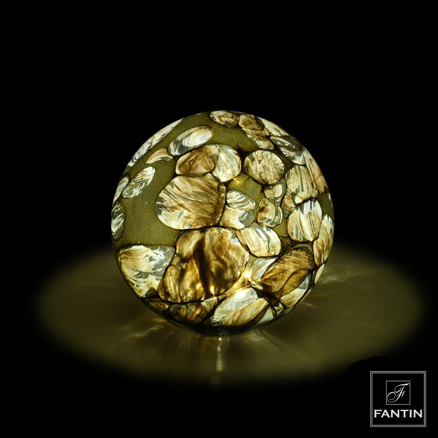 Fantin Argenti - Lampada sfera led marmoreo