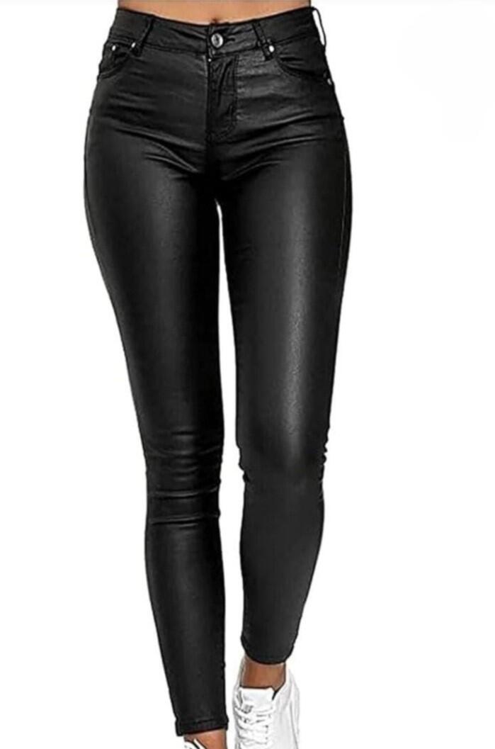 pantalone ecopelle  modello stretto taglia dalla XS alla XXXL