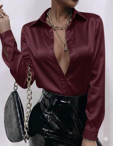 camicia raso vari colori taglia unica