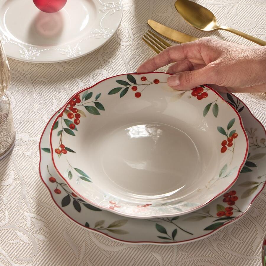Tognana - Servizio piatti 18 pezzi Hollyberry