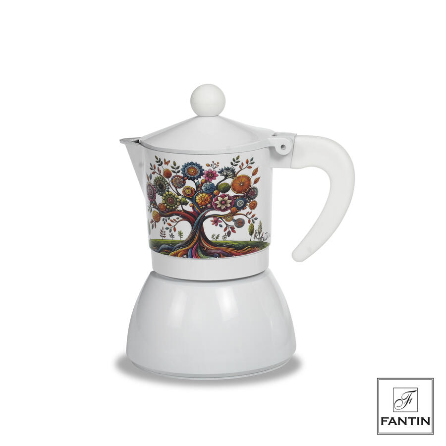 Fantin Argenti - Moka 3 tazze induzione Albero vita
