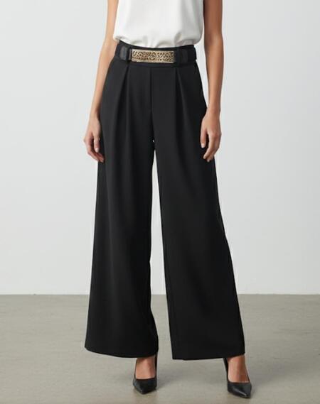 Pantalone palazzo completo di cintura vari colori taglia unica