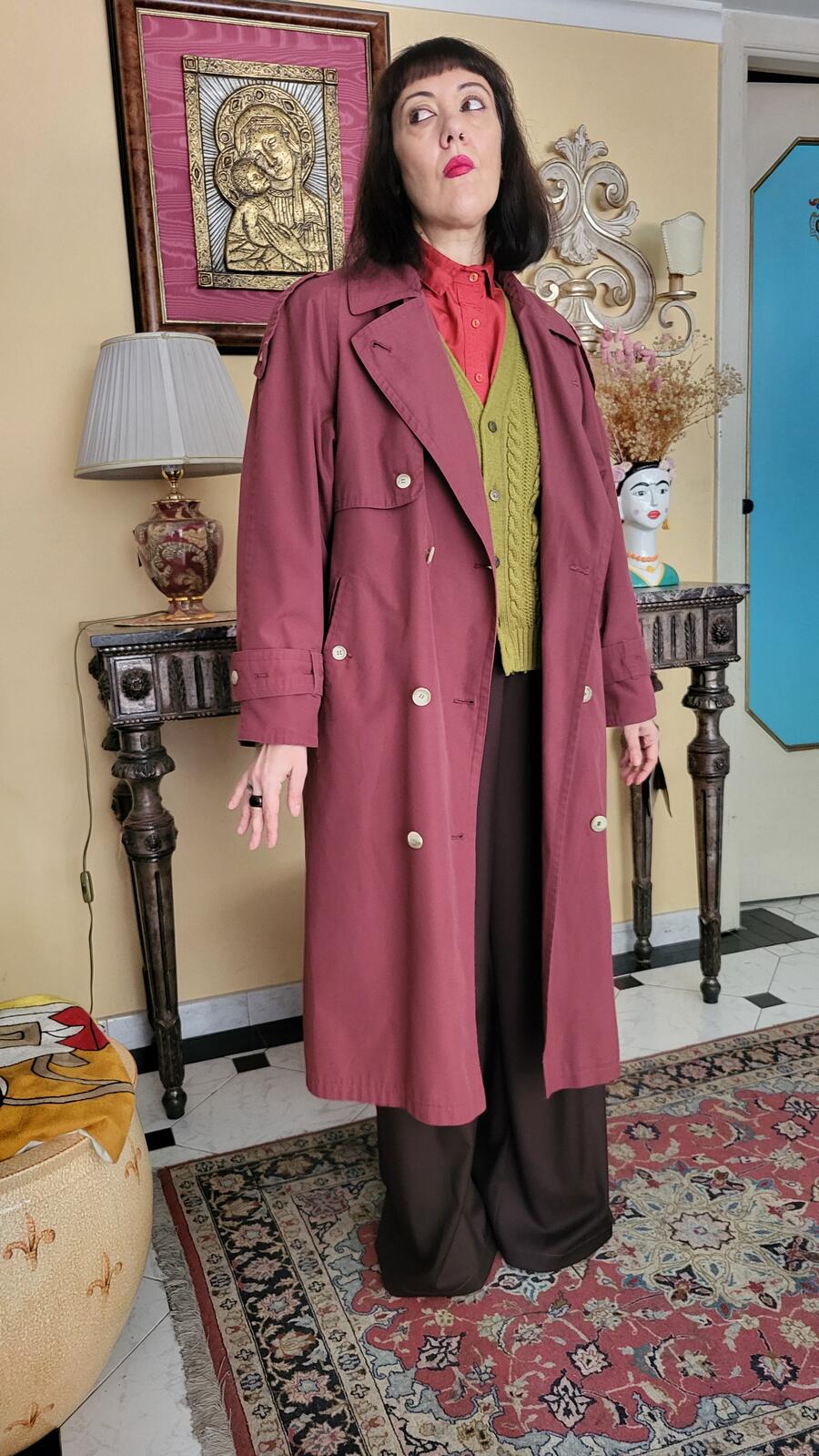Trench Bordeaux 