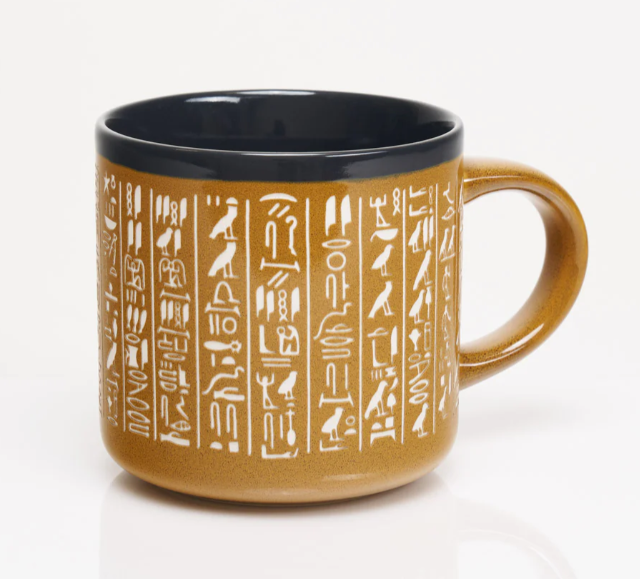 COGNITIVE SURPLUS - Tazza scientifica in ceramica: Hieroglyphics