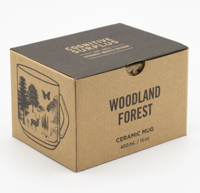 COGNITIVE SURPLUS - Tazza scientifica in ceramica: Woodland Forest