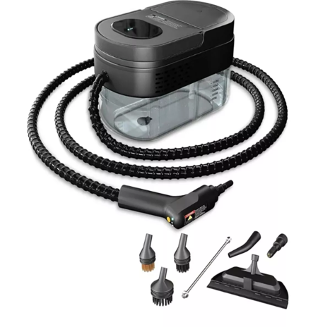 PULITORE A VAPORE PORTATILE SERBATOIO 1,6L  CASA AUTO PAVIMENTI 7 ACCESSORI