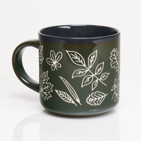 COGNITIVE SURPLUS - Tazza scientifica in ceramica: Fallen Leaves