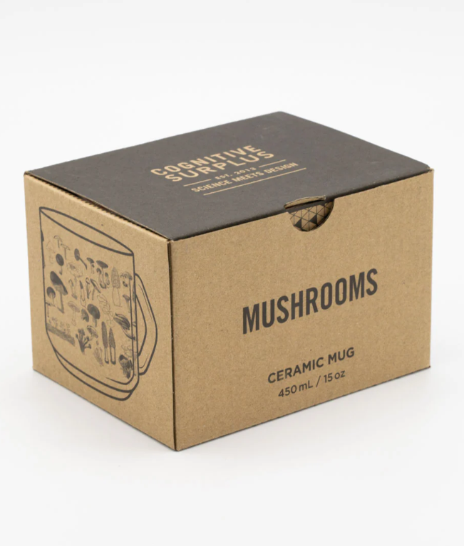 COGNITIVE SURPLUS - Tazza scientifica in ceramica: Mushrooms