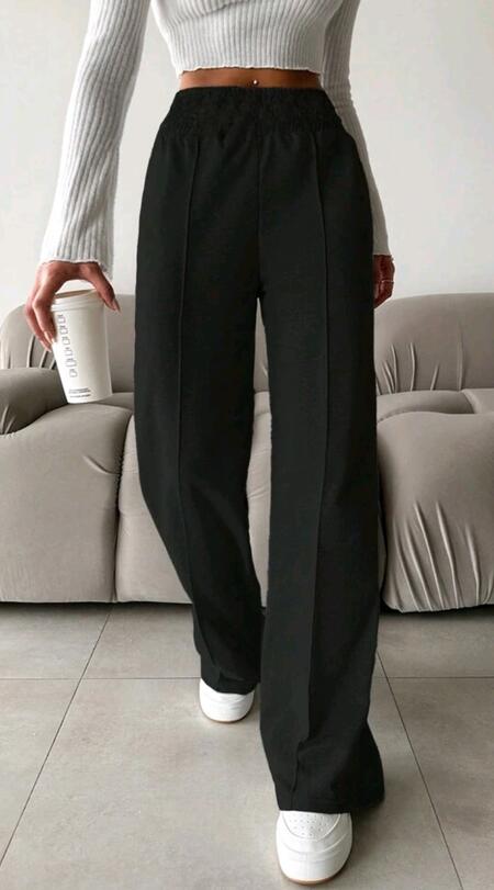 Pantalone lana rasata vari colori taglia unica