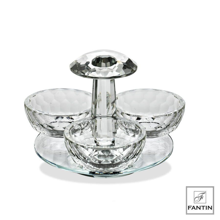 Fantin Argenti - Set 3 ciotoline ø10 girevole cristallo
