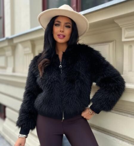 Giubbino pelliccia sintetica vari colori