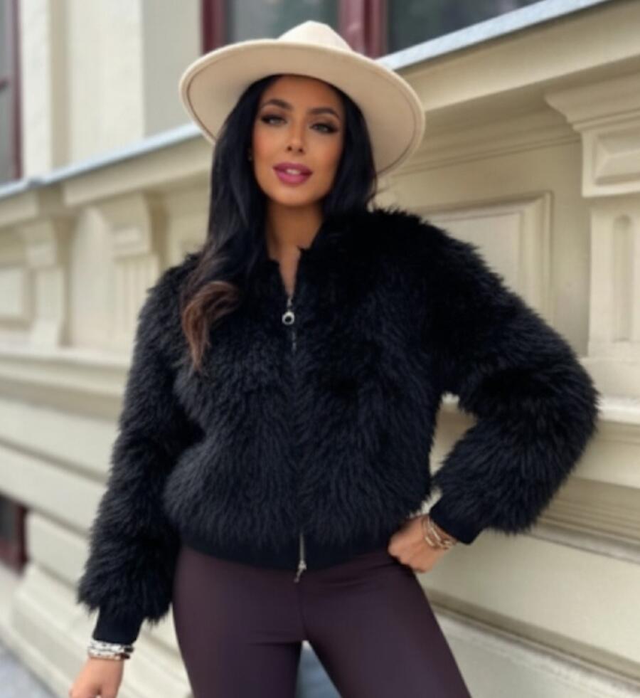 Giubbino pelliccia sintetica vari colori