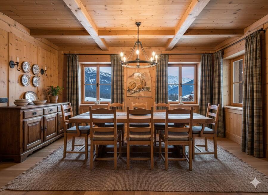 Quadro dipinto a mano su tavola di legno vecchio raffigurante stambecchi