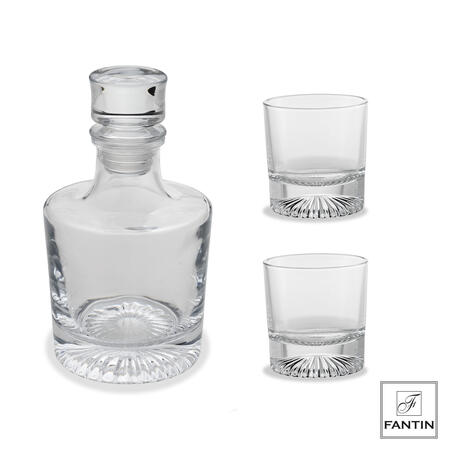 Fantin Argenti - Set Bottiglia E 2 Bicchieri Vetro 750ml - 310ml