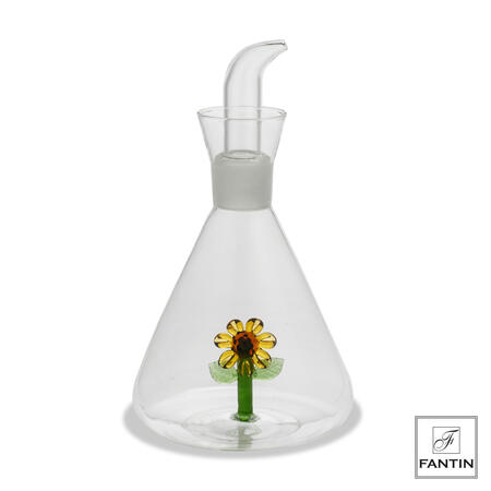 Fantin Argenti - Oliera girasole vetro cm. Ø11,5 h20 capacita' 500ml