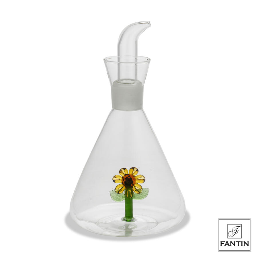 Fantin Argenti - Oliera girasole vetro cm. Ø11,5 h20 capacita' 500ml