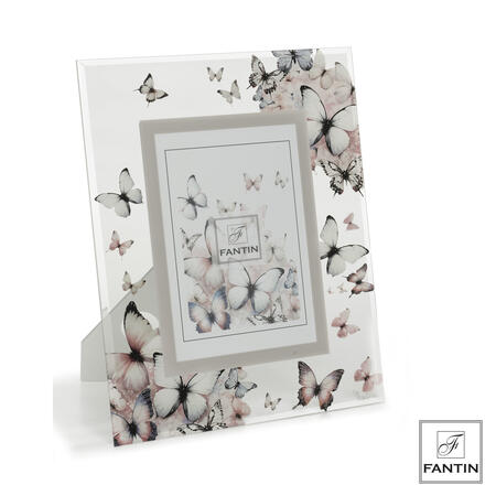 Fantin Argenti - Portafoto Farfalle in volo in vetro 13X18
