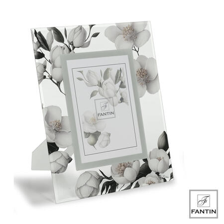 Fantin Argenti - Portafoto Ramo fiorito in vetro 13X18
