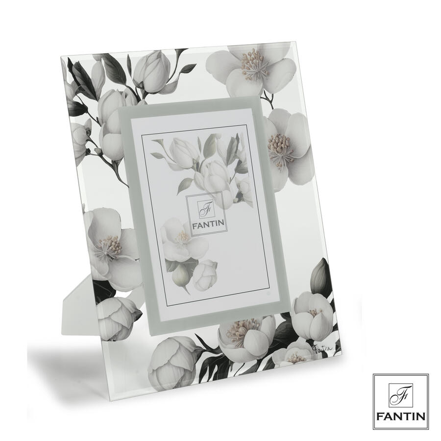 Fantin Argenti - Portafoto Ramo fiorito in vetro 13X18