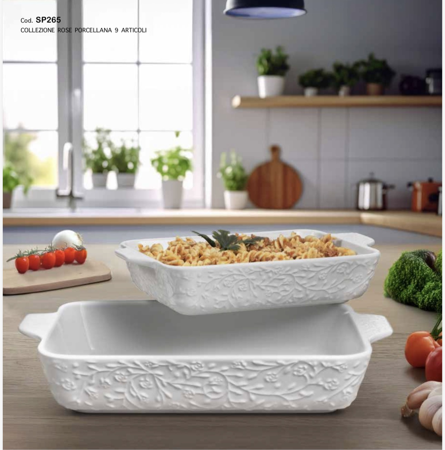 Fantin Argenti - Pirofila in porcellana Rose